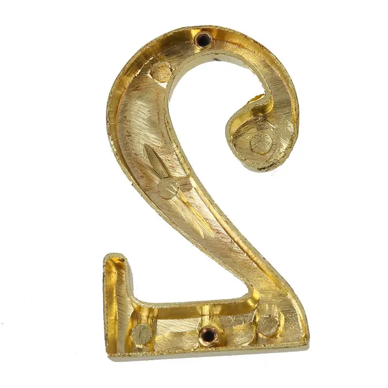 Домашний практичный золотой дом отель дверь адрес табличка номер с Srew знак