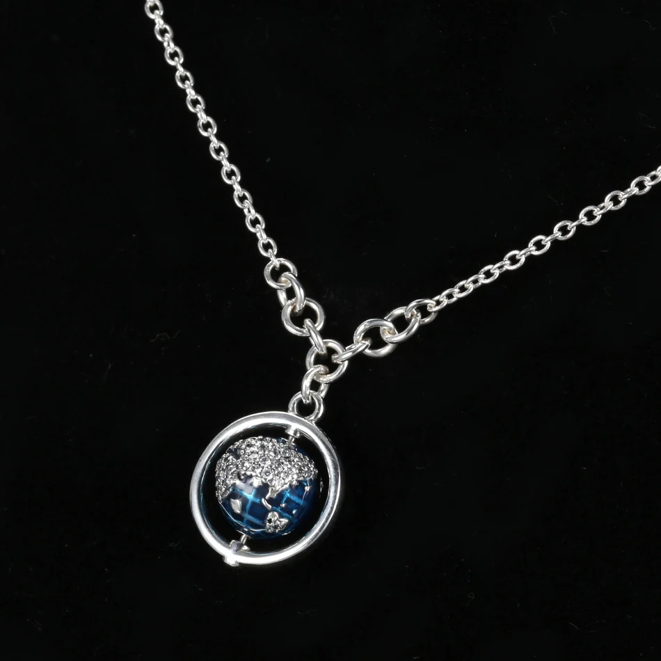 

S925 Necklace For Women Planet Necklace Girl Fashhion Choker fit Lady Jewelry