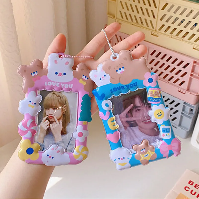 

2022 Cute Elastic Rope Card Cover Student Campus Meal Bus Access Control Work Permit Lanyard Protective Case Work