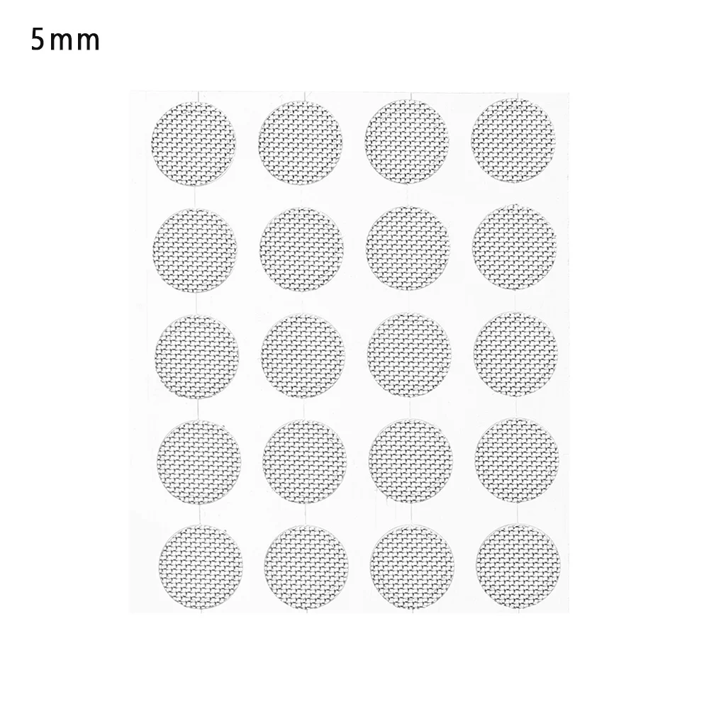 5mm 20 штук, профессиональные наушники, Пылезащитная сетевая оболочка, стальной сетчатый фильтр, экран 4 мм, 4,2 мм, 4,7 мм, 5 мм, аксессуары для наушников - Цвет: 5mm