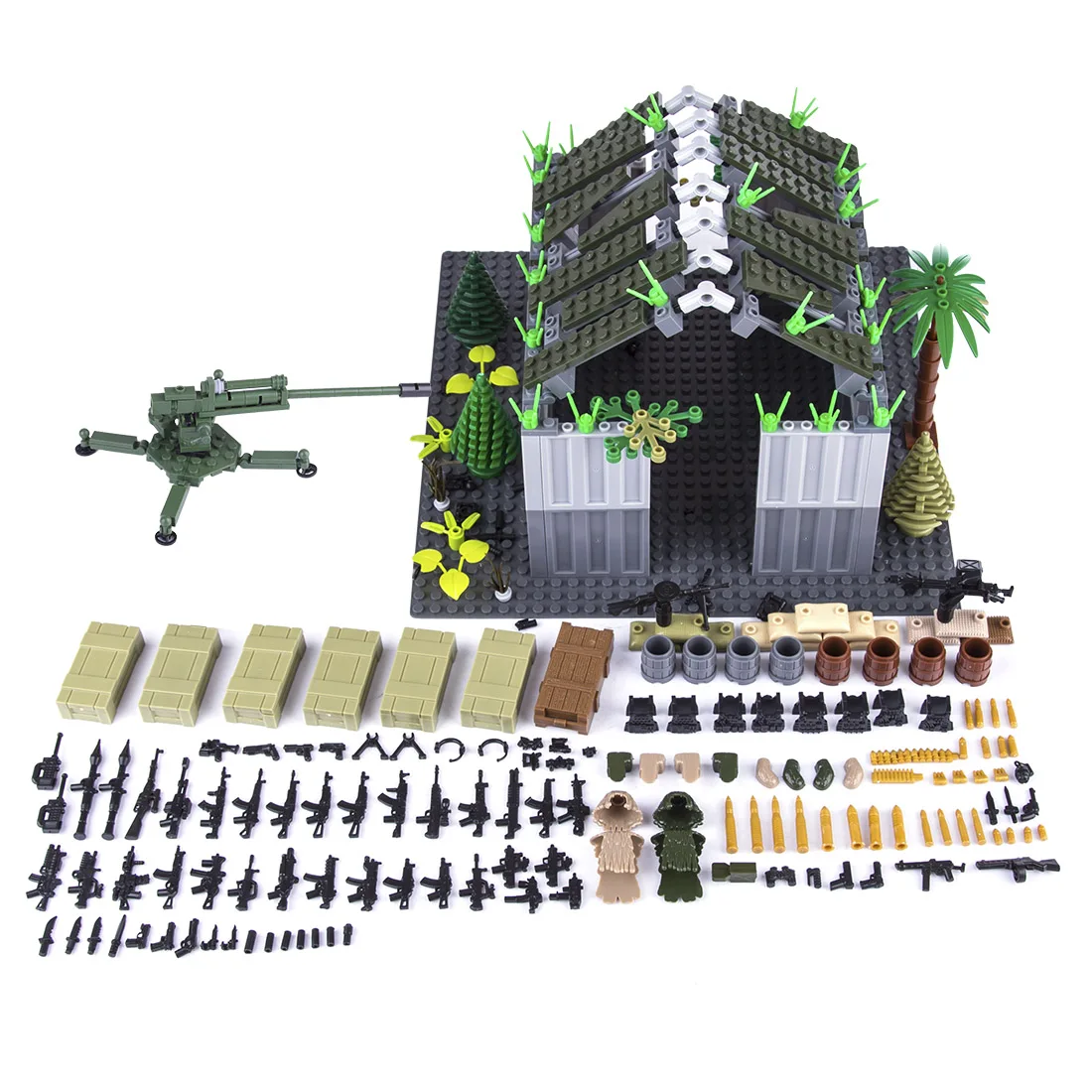 Конструктор сделай сам в стиле милитари 598 шт. маленький конструктор сцена