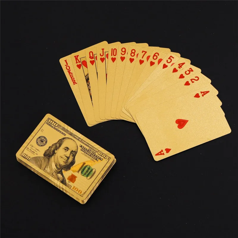 

Durable Water Resistant Playing Cards Euro Dollar Design Poler Cards Outdoor Entertainment Party Toys