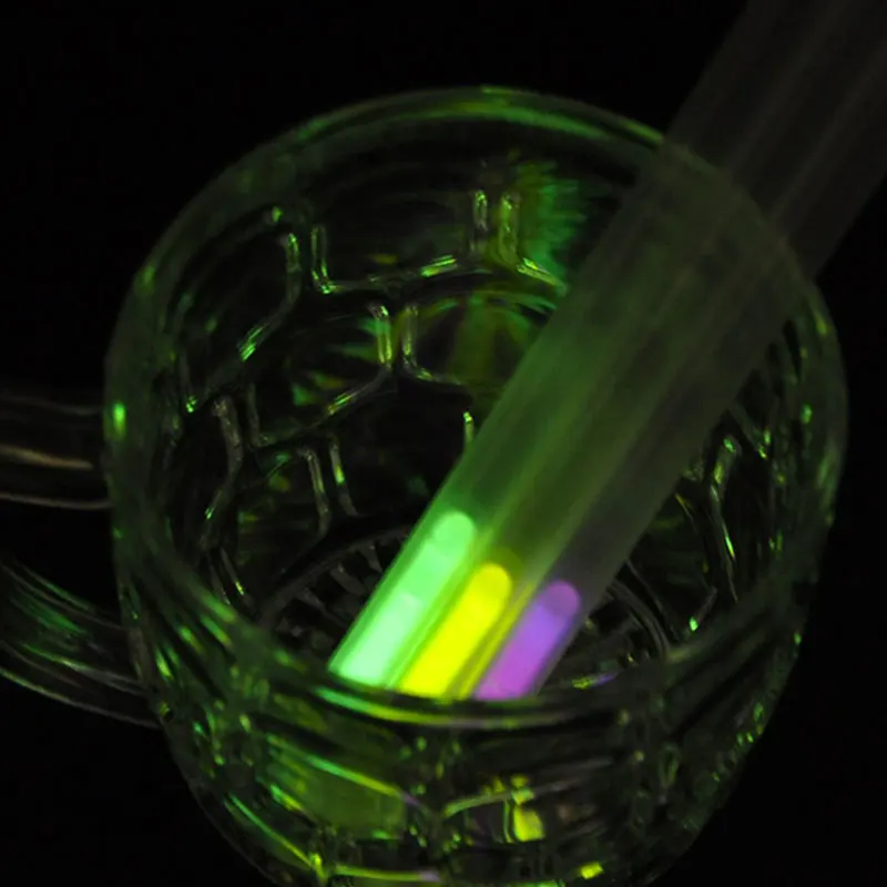 Питьевые принадлежности свадебные соломенные светящиеся флуоресцентные