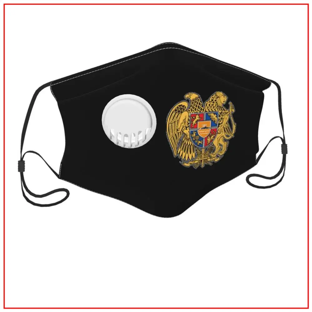

Kids Men Women face mask COAT OF ARMS OF ARMENIA Washable Cloth Mondkapjes Masbaar face mask designer Shield Protection Anime