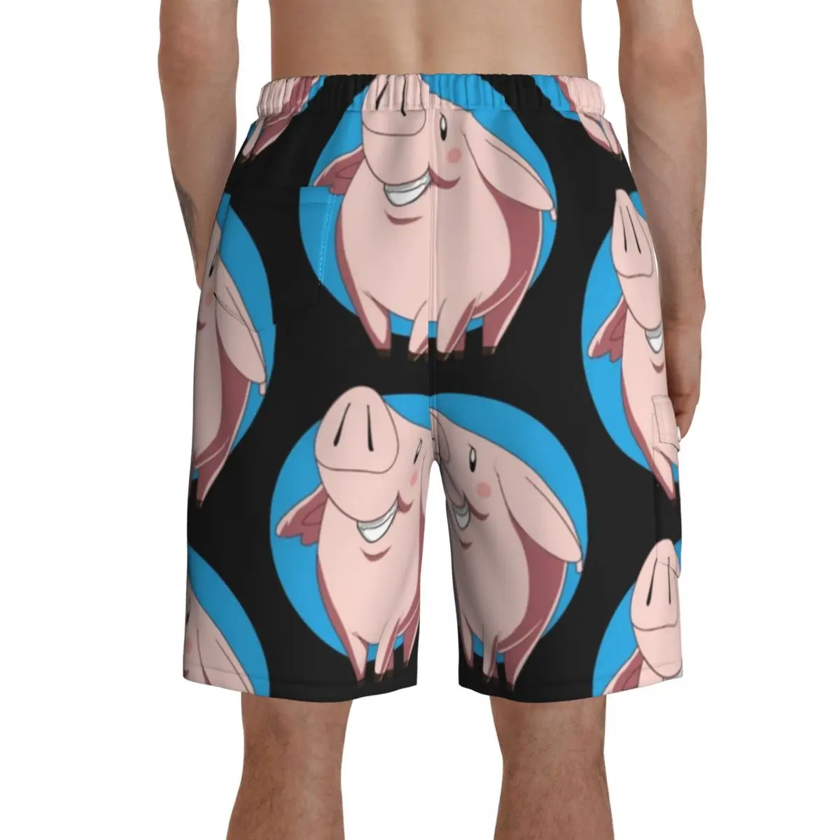 

7 Deadly Sins Board Shorts Polyester Swimming Trunks Bathing Pattern Men Swim Trunks