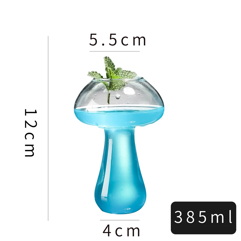 Бокал для коктейлей в форме гриба из молекулярного стекла 3 шт.|Коктейльный