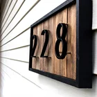 125 мм плавающий дом с цифрами и буквами большая современная дверь с буквами для дома и улицы 5-дюймовая черная адресная табличка с цифрами