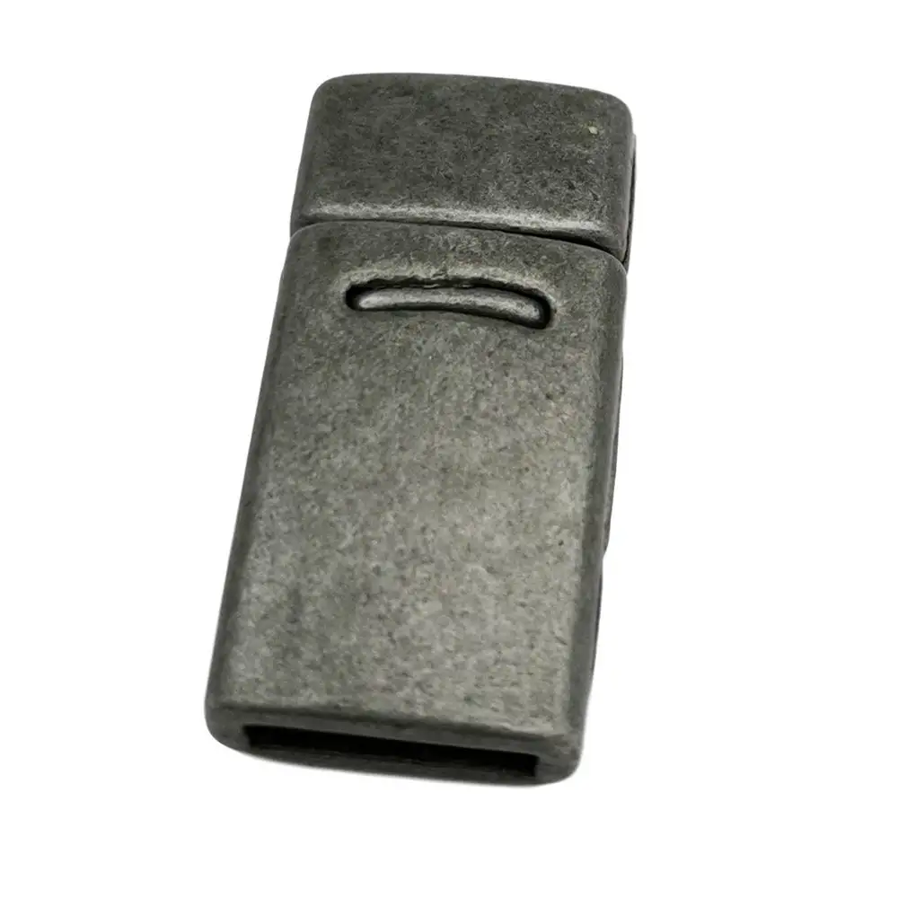 AaaZee 3 sets 10mm Flat Bracelet Making Magnetic Clasps and Closure 10x2mm Hole Antique Tin | Украшения и аксессуары