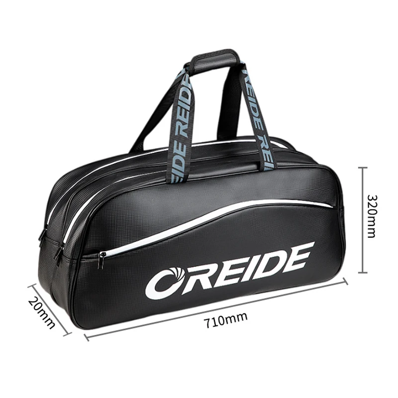 45l Pu Leather Sport Bag Badminton Gym Bag Waterproof Racket Tennis Pocket Shoulder Bag Athletic Bag Fashion Handbags Women Men