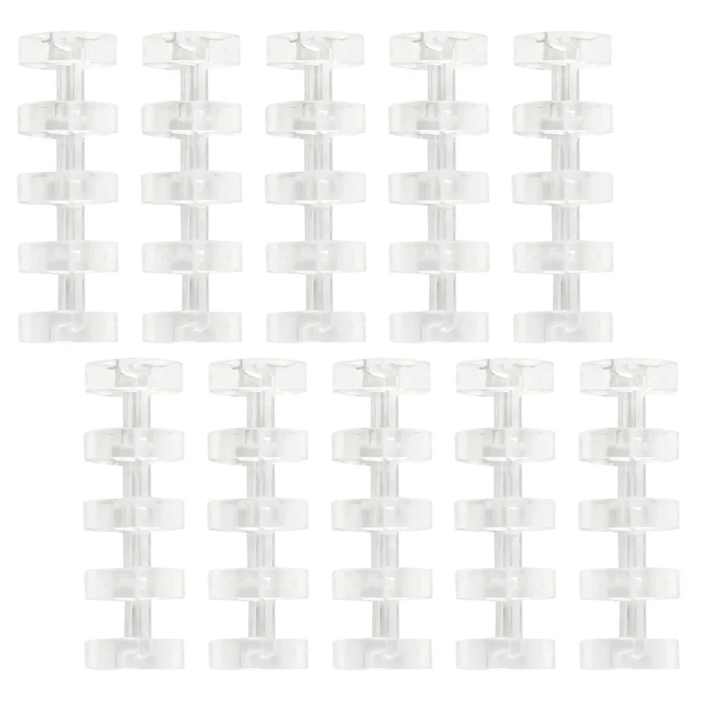 

20Pcs Loose Leaf Binders Scrapbook Book Clips Five-hole Segmented Binders (As Shown)