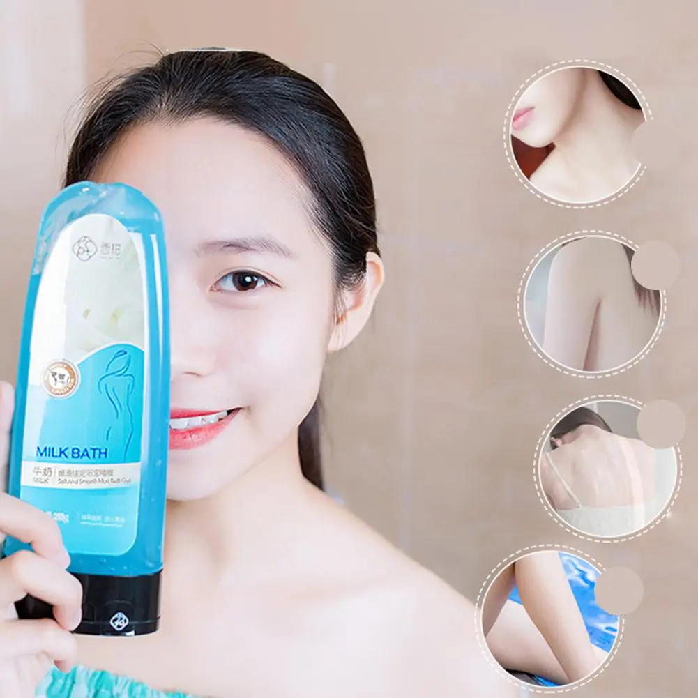 HobbyLane Body Skin Exfoliating Shower Gel Whitening Ease Relax Stress Relief Deep Clean Moisturizing Care | Красота и здоровье