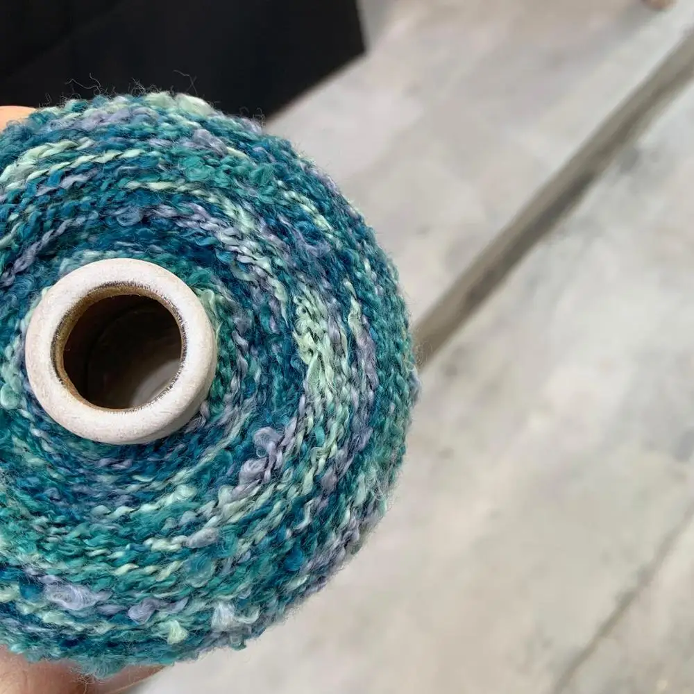 Ограниченное количество 500 г мягкая Красивая цветная необычная петля для вязания