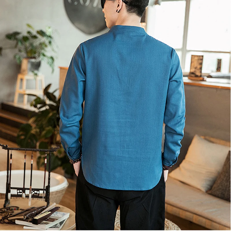 

Mens Traditional Chinese Clothing Emboridery Crane Tang Suit Men Kung Fu Tai Chi Costume Male Tops Jackets New Year Shirts