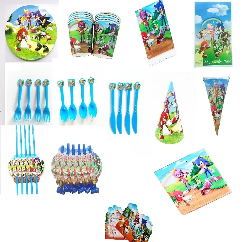 127 шт. Sonic зубная щётка День рождения украшения комплект поставки соломки разлив