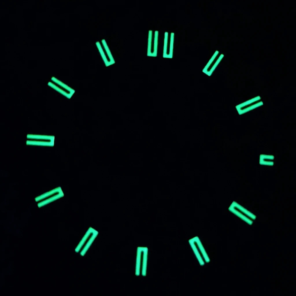 Corgeut 36.5mm sterial watch dial luminous marking fit NH35 NH36 movement | Наручные часы