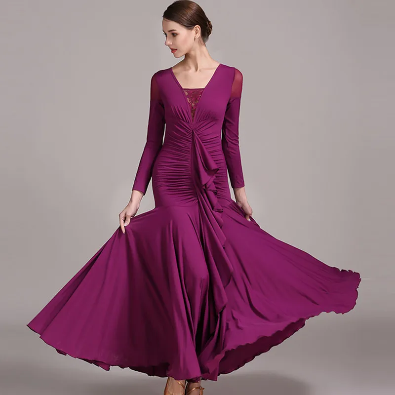 2021 зеленый Стандартный Для женщин Бальные танцы платья для бальных танцев Танцы