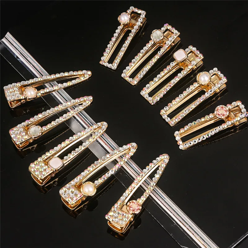 

1Pc Shining Hairpins Crystal Shiny Rhinestones Hair Clips Women Styling Tool Hairgrip Diamond Hair Accessories