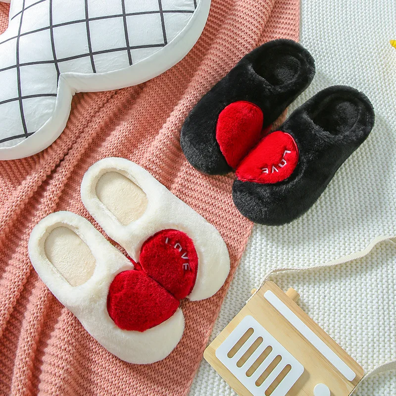 

CIZHOU Women Winter Home Slippers Cartoon Cat Shoes Non-slip Soft Winter Warm House Slippers Indoor Bedroom Lovers Couples