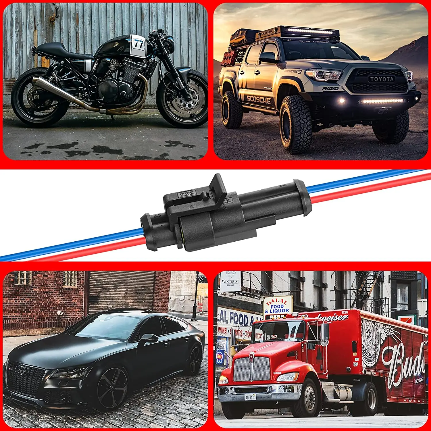 352 шт. Водонепроницаемый электрический автомобильный проводник с плагином-терминалом IP68 для квадроцикла, грузовика и автомобиля 1/2/3/4/5/6 Pin Way Seal 12A.