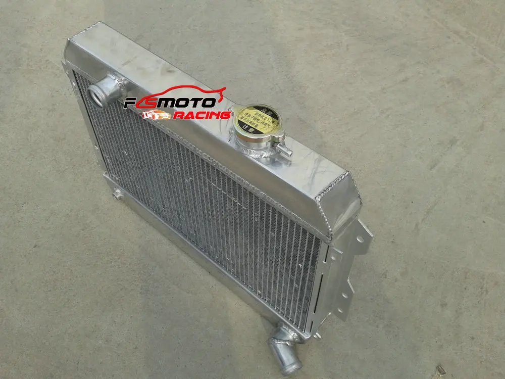 Алюминиевый радиатор + гоночный вентилятор для Datsun 510 521 620 пикап 1 6 л4 196-1973 69 70 71 72 73