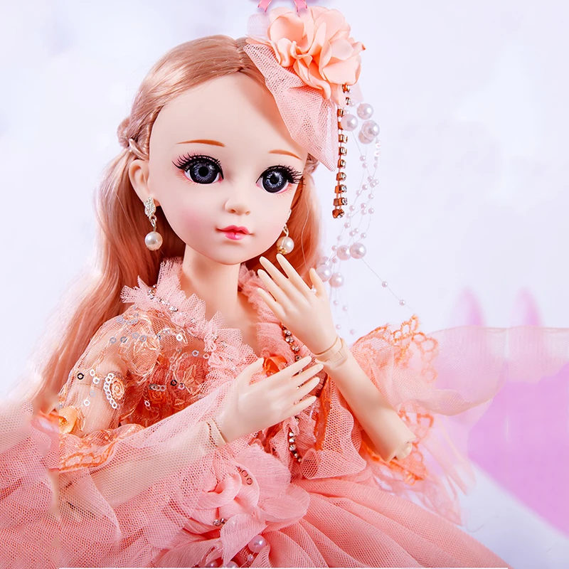 60 см BJD кукла с принцессой одежда аксессуары подвижные Соединенные 1/3 куклы свадебное платье Игрушки для девочек подарок