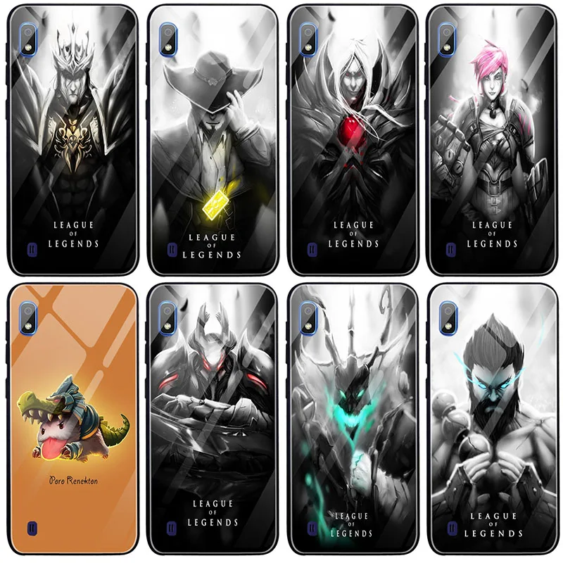 Lol League of Legends закаленное стекло мобильный телефон чехлы для Samsung Galaxy S8 S9 S10 S10E S20 Note 9