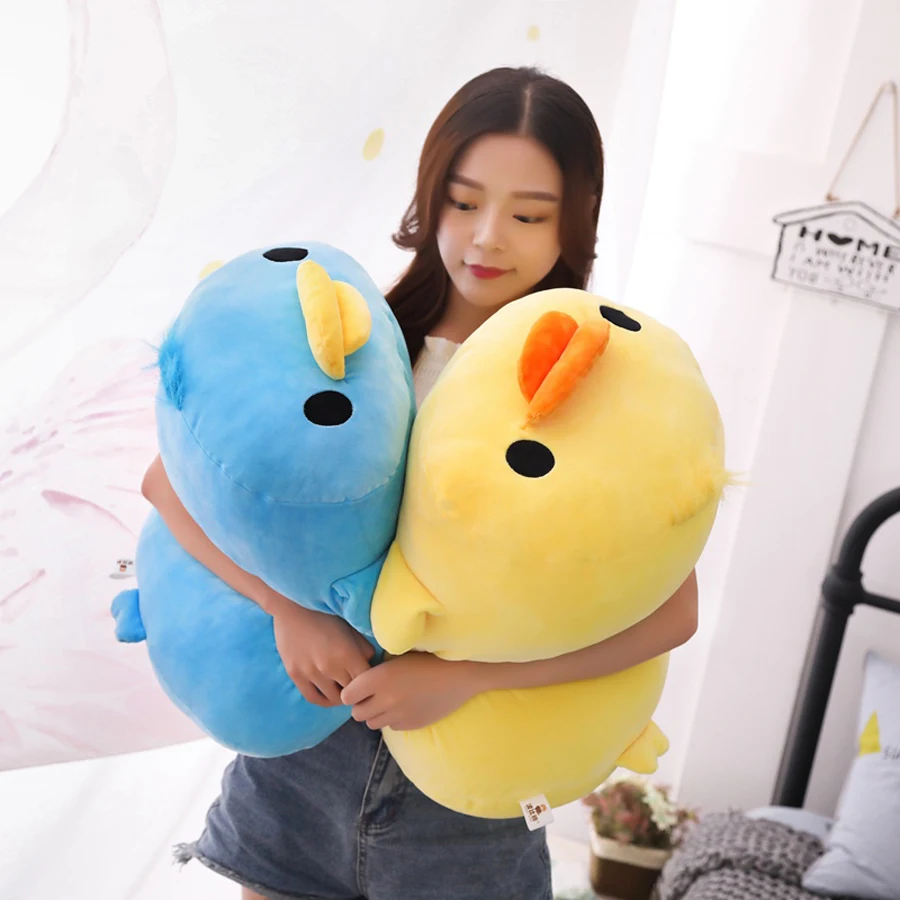 Lovely Stuffed Down Cotton Lying Cute Yellow Duck Plush Toys for Children Soft Pillow Cushion Nice Christmas Gift | Игрушки и хобби