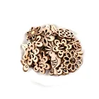 40 шт., деревянные подвесные украшения для птиц, 30 мм