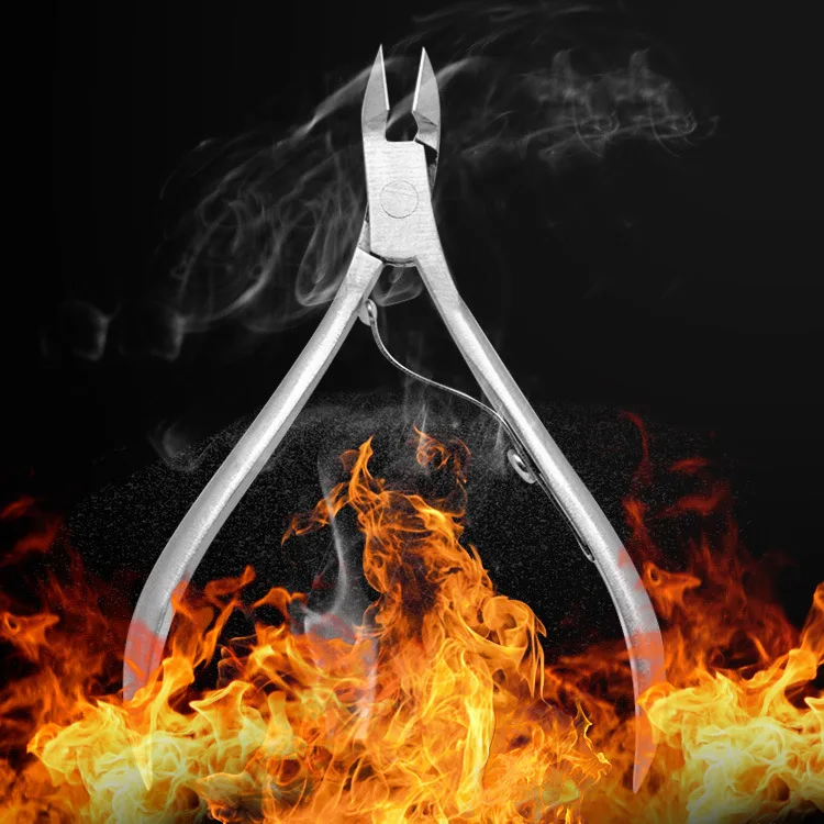

Stainless Steel 8712 Cuticle Nipper Pedicure Knife Groove Clippers Ingrown Toenails Nail Scissors Tool