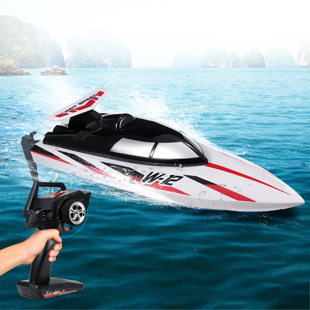 WLtoys WL912-A Водонепроницаемая радиоуправляемая лодка 2,4 г 35 км/ч высокоскоростная радиоуправляемая лодка с защитой от перепадов гоночный Радиоуправляемый катер с дистанционным управлением для детей