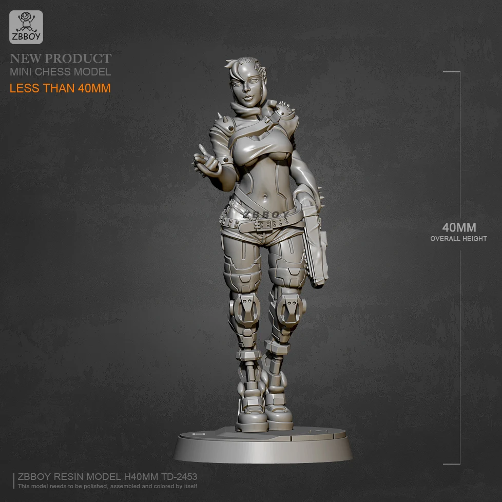 

40MM Resin model kits figure colorless and self-assembled TD-2453