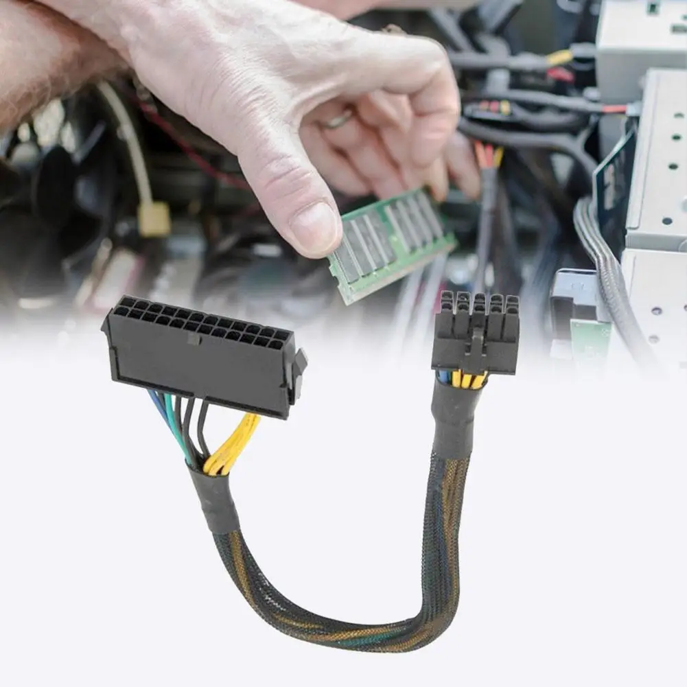 

1Pcs 24pin To 10pin Power Supply Cable Cord 30CM 18AWG Wire ATX 24 Pin Cable Adapter To Pin Motherboard Cable For Lenovo 2021