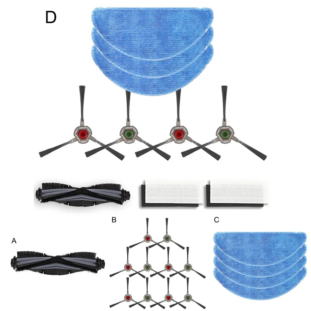 

10Pcs Filter Side Brush Mop Cloth Suitable For Yeedi K650 Robot Vacuum Cleaner Parts Cleaning Vacuum Tool Accessories