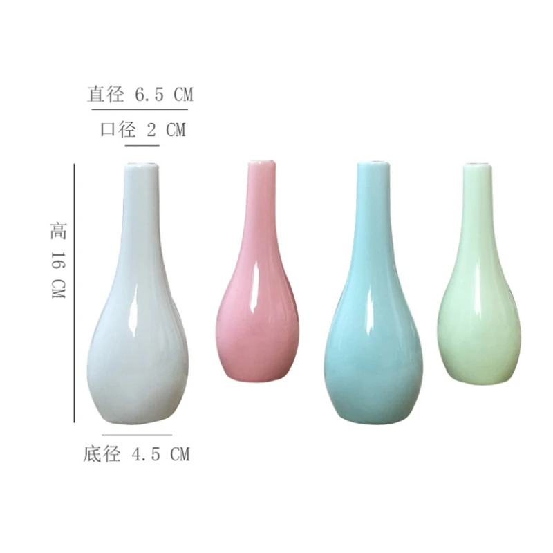 

Nordic Modern Decoration Home Living Room Decor Ceramic Vase Home Decore Flower Vases Flower Pot White Vase Trumpet