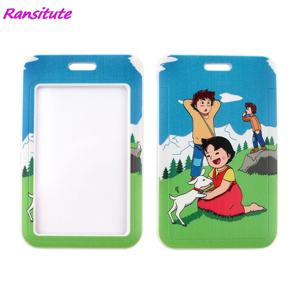 Ransitute R1682 мультфильм горные девушка ремешки удостоверение личности держатель