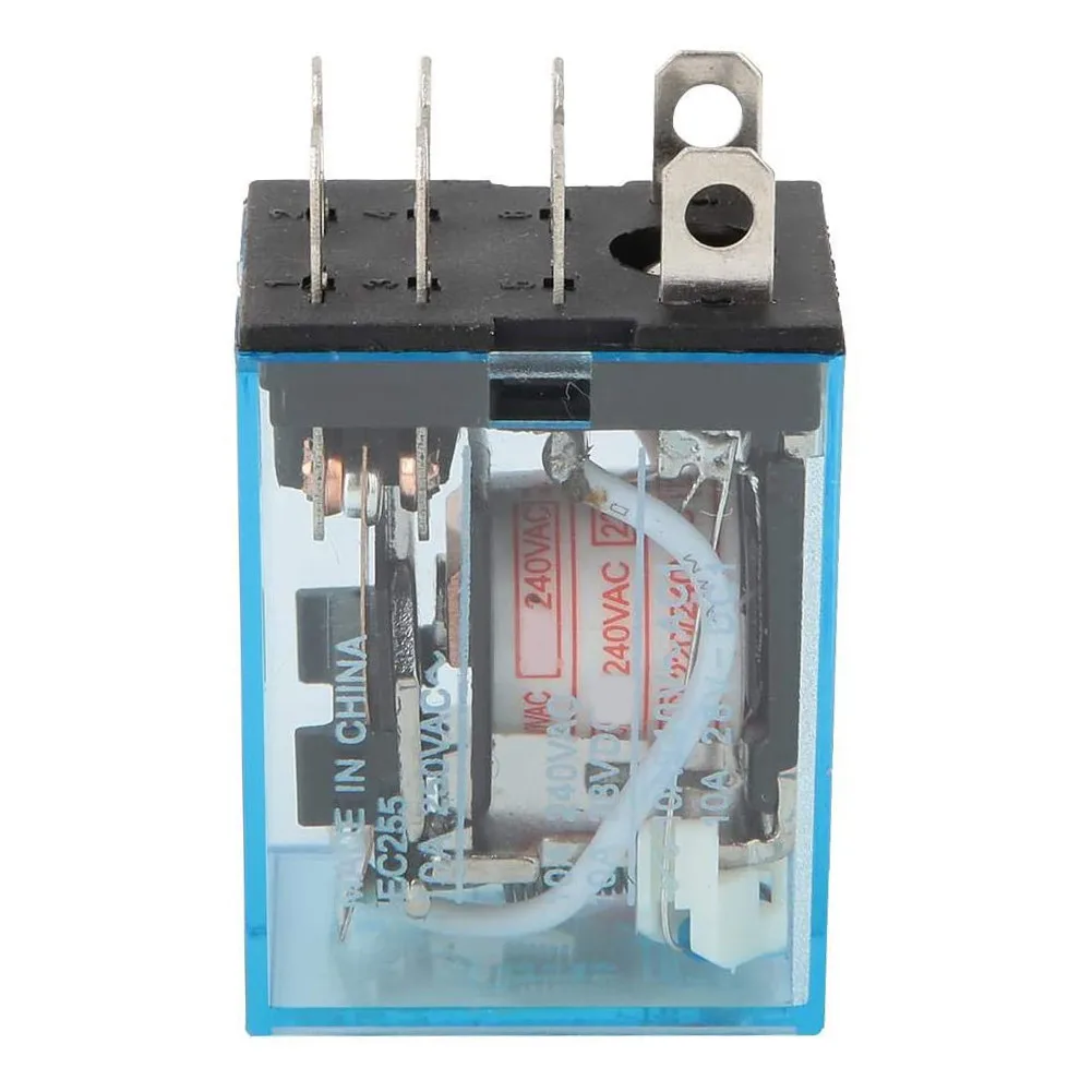 

Relay Base 240V AC 8 Pin Relay And Socket Base Included 10A DPDT LY2NJ Base Mini Relay General Purpose Relays