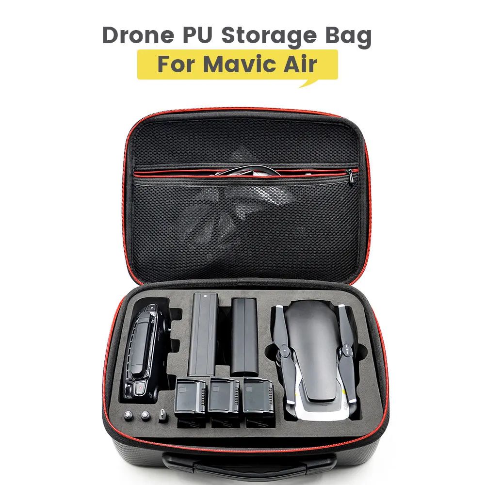 

Чехол для переноски дрона DJI Mavic Air, полиуретановая Водонепроницаемая Пылезащитная сумка для хранения, защитный чехол для аксессуаров DJI Mavic ...