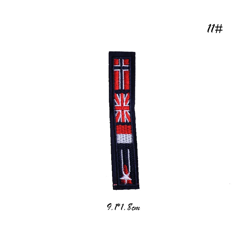 Нашивки с флагом термоклейкие нашивки для одежды полосатые Квадратные значки