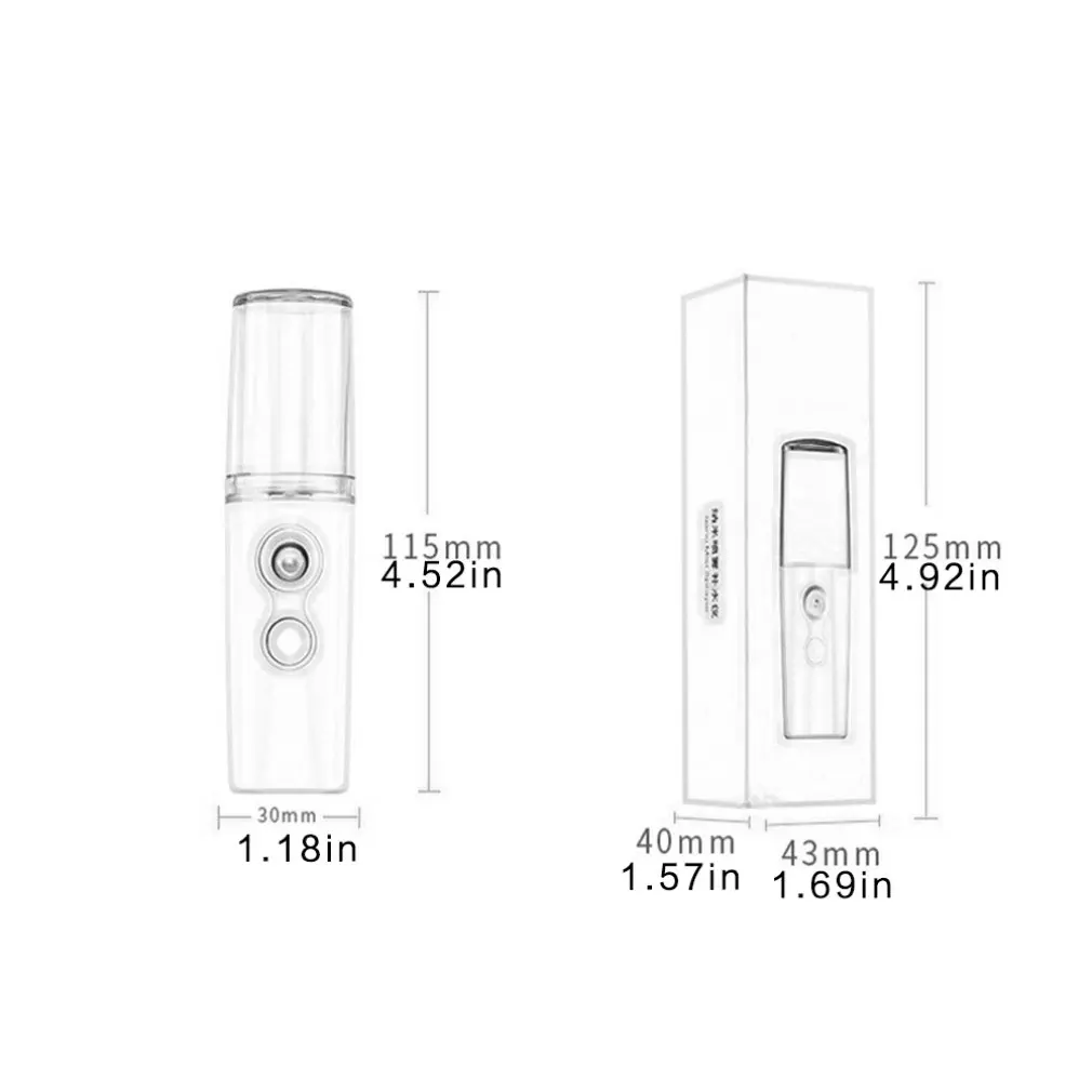 

Facial spray nano moisturizing hydration spray mini size portable rechargeable humidifying water spray