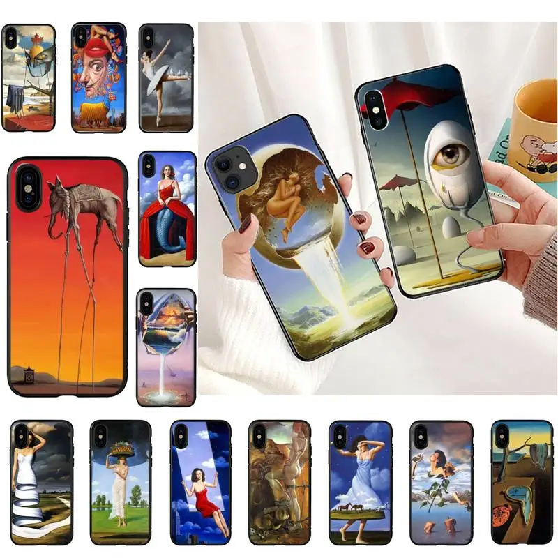 

Salvador Dali Art Painting Phone Case for iphone 13 11 8 7 6 6S Plus 7 plus 8 plus X XS MAX 5 5S XR 12 11 Pro max se 2020 Cover