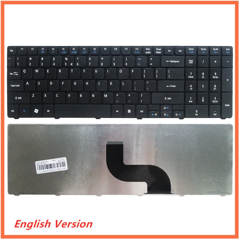 Клавиатура с английской раскладкой для ноутбука ACER 5810T 5820T 5750G 5742 5536TG 7741ZG 7741G 5350 |