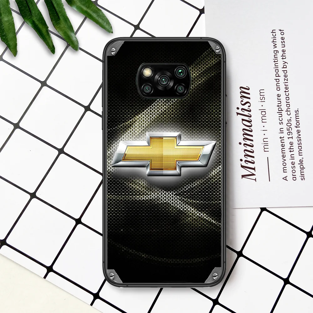 

Chevrolet American Car Brand Phone Case For Xiaomi Mi Note 10 A3 9 MAX 3 A2 8 9 Lite Pro Ultra black Waterproof Tpu Coque