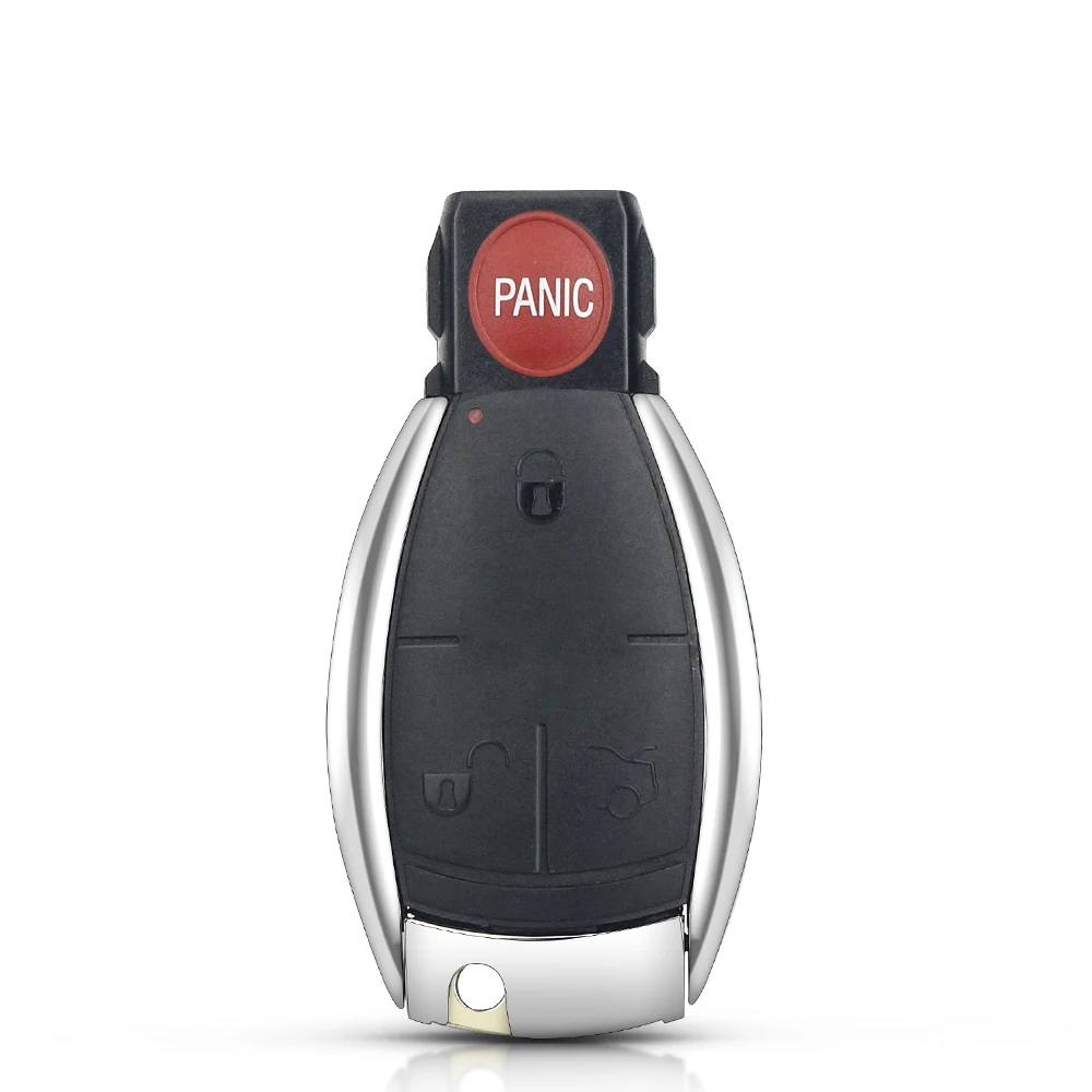 Dandkey 4 Buttons Remote Key Case Shell For Mercedes Benz CL SLk CLK C E S Class Fob Uncut Replacement With Battery Clamp Holder |