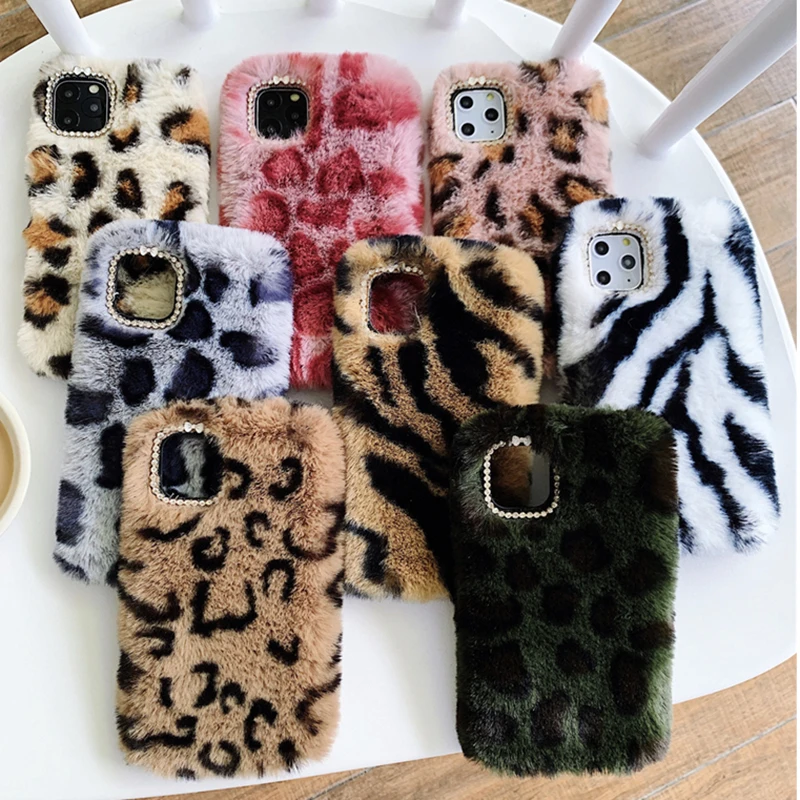 С леопардовым принтом пышная юбка с под зебру и рисунком плюшевый чехол для samsung