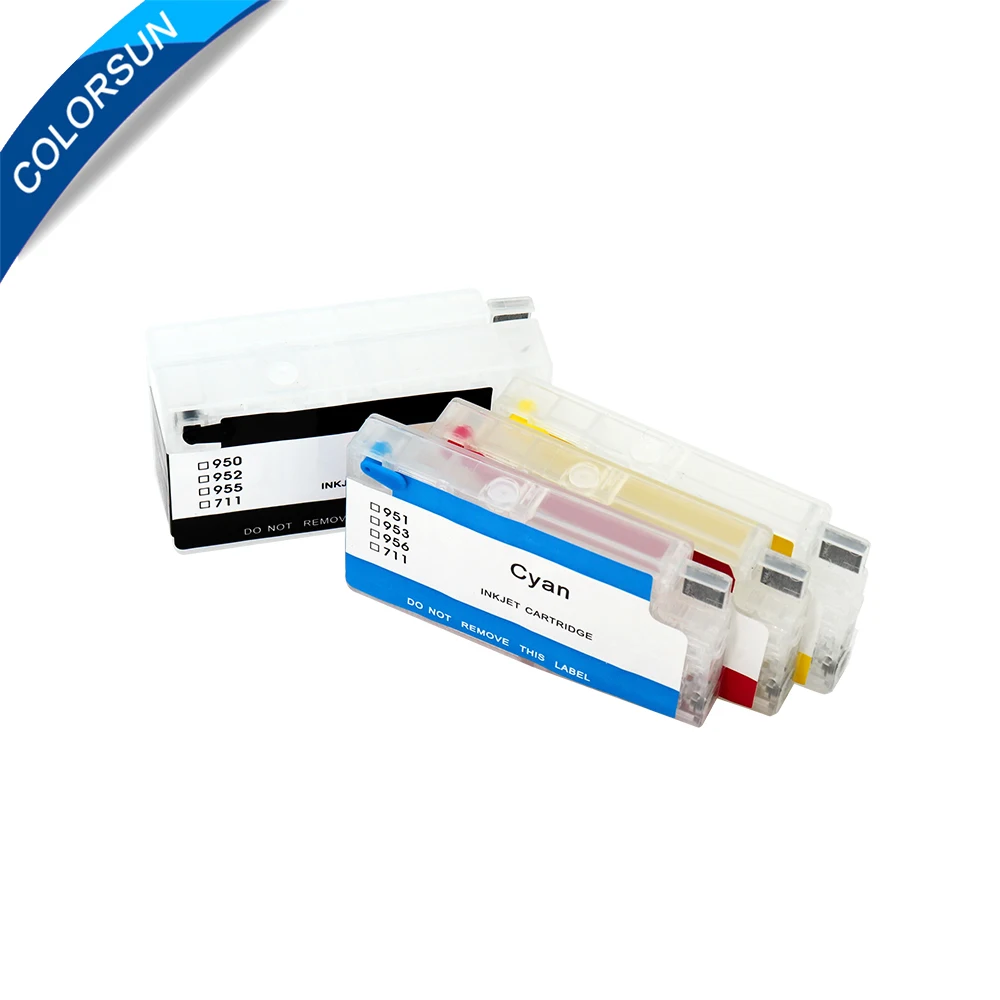 Colorsun многоразового использования для HP 953 чернильный картридж 952 954 955 OfficeJet Pro 7740