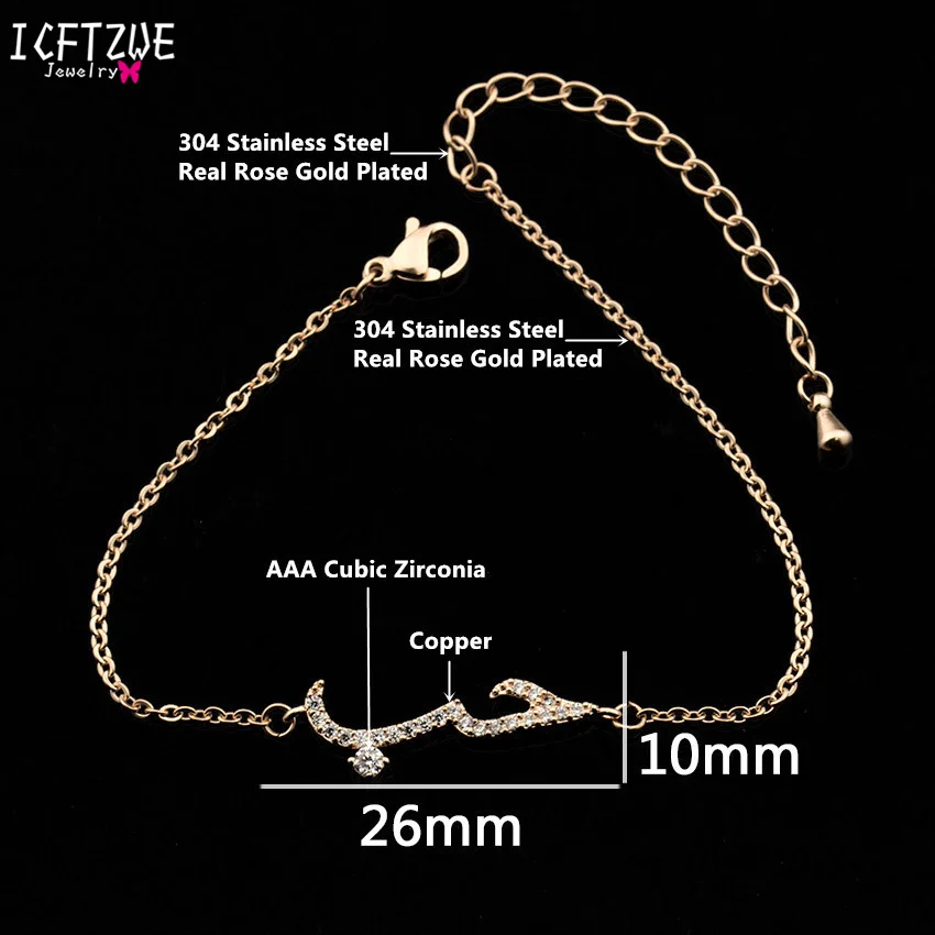 

Fashion Stainless Steel Gold Bracelet For Women Arabic Islam Boho Jewelry Saudi Hand Chain Statement Bracelet Christmas Gift
