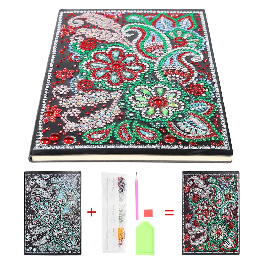 J 50 страниц алмазная живопись блокнот DIY Мандала специальная форма алмазная вышивка крестиком Дневник Книга - Цвет: J