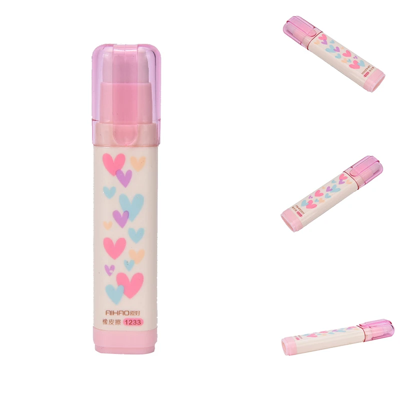 

Fashion Students Pen Shape Eraser Rubber Stationery Kid Gift Toy Cute