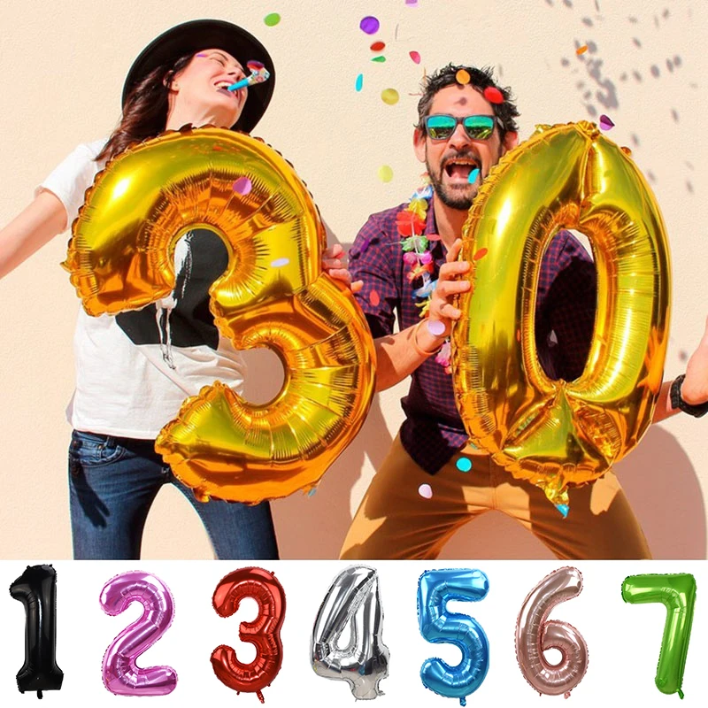 40 дюймов большое количество фольги шарики День подарков будущей матери дети