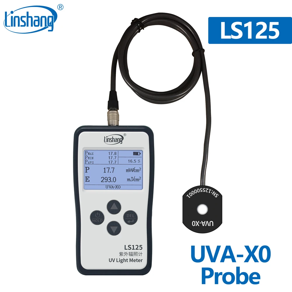 Радиометр Linshang LS126A UVA LS125 измеритель УФ светильник лучения для ртутной лампы